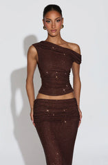 Aveda Top - Plum Brown
