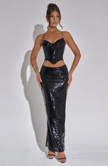 Larisa Maxi Skirt - Black