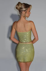Nila Mini Skirt - Olive