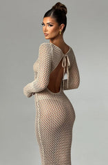 Moana Maxi Dress - Beige