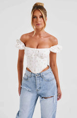 Matilda Corset - Blush Floral Print