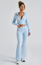 Portia Knit Pants - Baby Blue