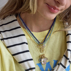 Mini Semi-Precious Necklace - Lapis