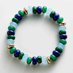 Marjorie Beaded Bracelet - Blue Multi