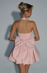 Georgette Mini Dress - Blush