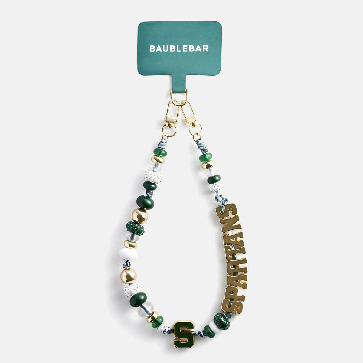 Michigan State University Beaded Bandana Phone Charm - Michigan State University