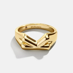 Mini Bubble Initial Ring - S