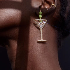 Pimento Memento Martini Earrings - Martini