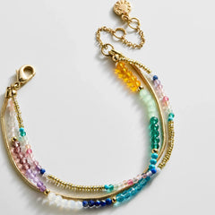 Rowan Semi-Precious Layered Bracelet - Capri